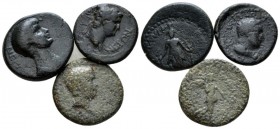 Lydia, Sardes Nero, 54-68 Lot of 3 Bronzes 54-68, Æ 16mm., 9.10g. Lot of 2 Bronzes: Sardes. RPC 3009 and Smyrna RPC 2476 and Philadelphia RPC 3041.
...