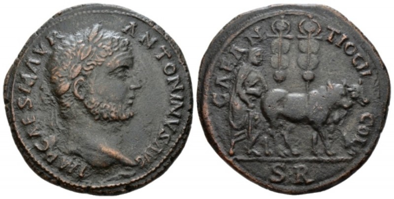 Pisidia, Antioch Caracalla, 198-217 Bronze circa 198-217, Æ 33mm., 14.72g. Laure...