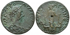 Pisidia, Cremna Aurelian, 270-275 Bronze circa 270-275, Æ 30.5mm., 13.19g. Laureate, draped and cuirassed bust r. Rev. Cult statue of the Ephesian Art...