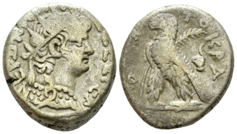 Egypt, Alexandria Nero, 54-68 Tetradrachm circa 64-65 (year 11), billon 22mm., 1...