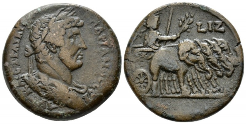 Egypt, Alexandria. Dattari. Hadrian, 117-138 Drachm circa 132-133 (year 17), Æ 3...