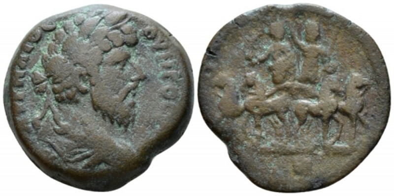 Egypt, Alexandria. Dattari. Lucius Verus, 161-169 Drachm circa 166-167 (year 7),...