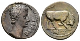 Octavian as Augustus, 27 BC – 14 AD Lugdunum circa 15 Bc, AR 17mm., 3.67g. Bare head r. Rev. Bull butting r. C 13. RIC 167a

Toned, Very Fine.