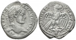 Caracalla, 198-217 Tetradrachm Carrhae (Mesopotamia) 215-217, AR 26mm., 11.98g. Caracalla, 198-217. , , circa 215-217, AR 26mm, 11.98g. Laureate head ...