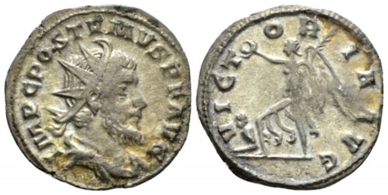 Postumus, 259-268 Antoninianus Lugdunum 260-261, billon 21mm., 3.07g. Radiate, d...