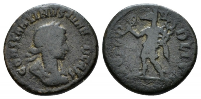 Constantine II, 337-340 Follis Festival of Isis 337-340, Æ 14mm., 1.85g. Laureat...