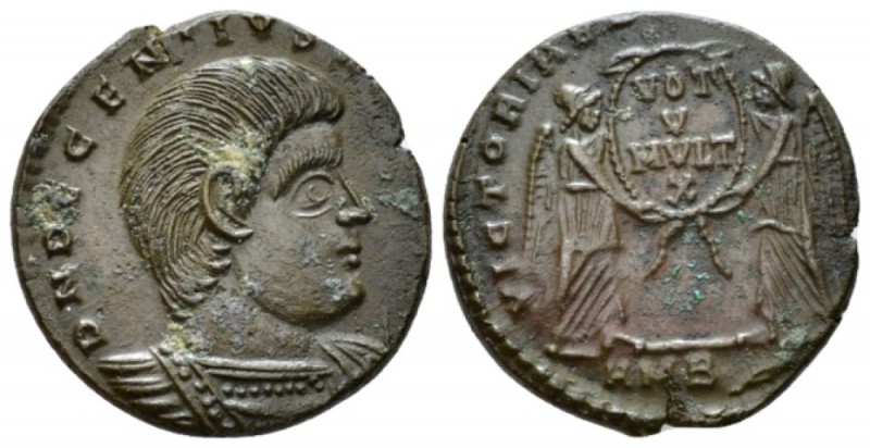 Decentius caesar, 351-353 Æ Ambianum (Amiens) 350, Æ 20mm., 5.32g. Bareheaded an...