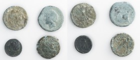 Monete della Magna Grecia - Bruttium - Magna Graecia coins 
Lega dei Bretti - AE 23 databile al periodo 211-208 a.C. - gr. 10,21 - In lotto con una E...