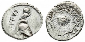 Monete Romane Pre-Imperiali - Pre-imperial Roman coins 
Denaro al nome MN.CORDIVS RVFVS IIIVIR databile al 46 a.C. - Zecca: Roma - gr. 3,77 (Bab. (Co...