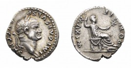 Monete Romane Imperiali - Vespasiano - Imperial Roman coins 
Denaro databile al 73 d.C. - Zecca: Roma - gr. 3,42 - Di qualità molto buona (Coh. n. 38...