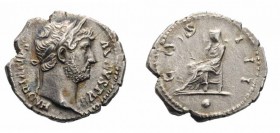 Monete Romane Imperiali - Adriano - Imperial Roman coins 
Denaro databile al periodo 125-128 d.C. - Zecca: Roma - gr. 3,34 - Di buona qualità (Coh. n...