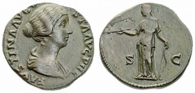 Monete Romane Imperiali - Antonino Pio - Imperial Roman coins 
Sesterzio al nome e con l’effigie di Faustina Junior, figlia dell’Imperatore, databile...