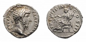 Monete Romane Imperiali - Lucio Vero - Imperial Roman coins 
Denaro databile agli anni 168-169 d.C. - Zecca: Roma - gr. 3,62 - Di qualità molto buona...