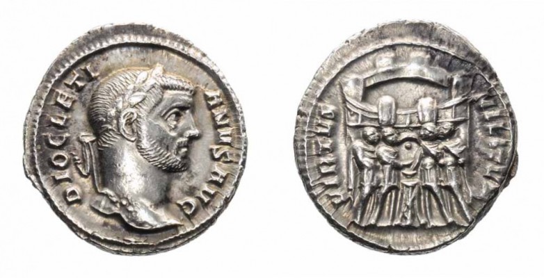 Monete Romane Imperiali - Diocleziano - Imperial Roman coins 
Argenteo databile...