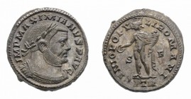 Monete Romane Imperiali - Massimiano Ercole - Imperial Roman coins 
Follis databile agli anni 303-305 d.C. - Zecca: Treviri - gr. 9,55 - Di buona qua...