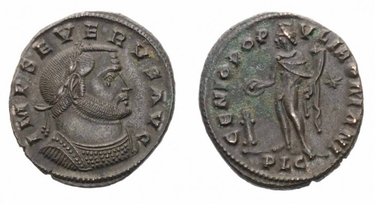 Monete Romane Imperiali - Severo Augusto - Imperial Roman coins 
Follis databil...