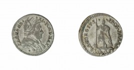 Monete di Zecche Italiane - Stati Pontifici - Coins from Italian mints 
Clemente XI (1700-1721) - Muraiola da 4 Baiocchi 1717 - Zecca: Ferrara - gr. ...