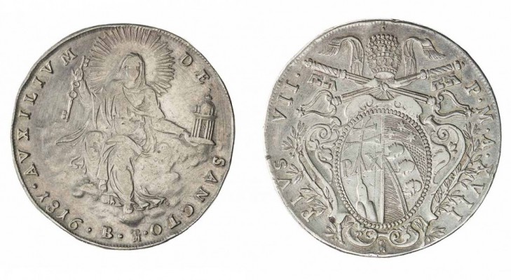 Monete Antichi Stati Italiani - Stato Pontificio - Old Italian state coins 
Pio...