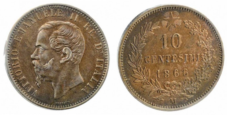 Monete Regno d’Italia - Vittorio Emanuele II - Kingdom of Italy coins 
10 Cente...