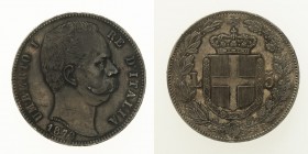 Monete Regno d’Italia - Umberto I - Kingdom of Italy coins 
5 Lire 1879 - Zecca: Roma - Di buona qualità (Bol. n. R20) (Gig. n. 24) (Mont. n. 33) (Pa...