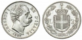 Monete Regno d’Italia - Umberto I - Kingdom of Italy coins 
Insieme di 2 monete - Sono presenti: 1 Lira 1886 e 2 Lire 1887 - Entrambe di alta qualità...