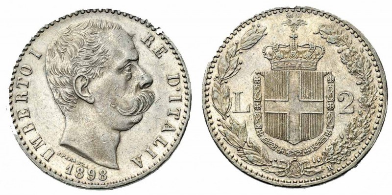 Monete Regno d’Italia - Umberto I - Kingdom of Italy coins 
2 Lire 1898 - Zecca...