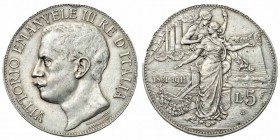 Monete Regno d’Italia - Vittorio Emanuele III - Kingdom of Italy coins 
5 Lire Cinquantenario 1911 - Zecca: Roma (Bol. n. R52) (Gig. n. 71) (Mont. n....