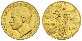 Monete Regno d’Italia - Vittorio Emanuele III - Kingdom of Italy coins 
50 Lire Cinquantenario 1911 - Zecca: Roma - Proveniente da montatura (Bol. n....