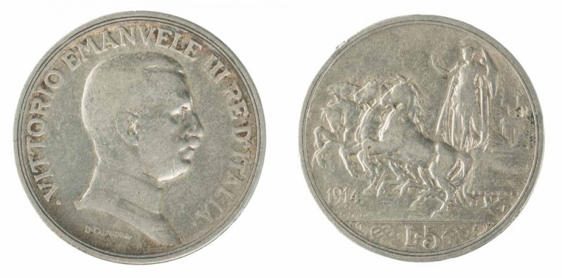 Monete Regno d’Italia - Vittorio Emanuele III - Kingdom of Italy coins 
5 Lire ...