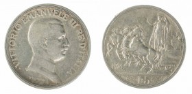 Monete Regno d’Italia - Vittorio Emanuele III - Kingdom of Italy coins 
5 Lire Quadriga Briosa 1914 - Zecca: Roma - Rara - Proveniente, con ogni prob...