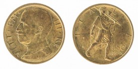 Monete Regno d’Italia - Vittorio Emanuele III - Kingdom of Italy coins 
50 Lire Littore 1931 Anno IX - Zecca: Roma (Bol. n. R70) (Gig. n. 20) (Mont. ...