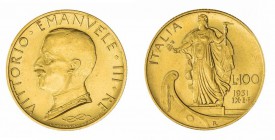 Monete Regno d’Italia - Vittorio Emanuele III - Kingdom of Italy coins 
100 Lire Italia su Prora 1931 Anno IX - Zecca: Roma (Bol. n. R71) (Gig. n. 9)...