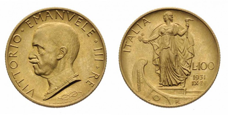 Monete Regno d’Italia - Vittorio Emanuele III - Kingdom of Italy coins 
100 Lir...