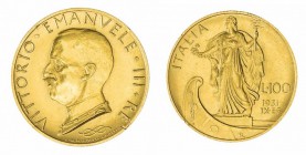 Monete Regno d’Italia - Vittorio Emanuele III - Kingdom of Italy coins 
100 Lire Italia su Prora 1931 Anno IX - Zecca: Roma (Bol. n. R71) (Gig. n. 9)...
