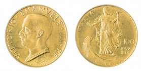 Monete Regno d’Italia - Vittorio Emanuele III - Kingdom of Italy coins 
100 Lire Italia su Prora 1932 Anno X - Zecca: Roma (Bol. n. R71) (Gig. n. 11)...
