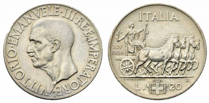 Monete Regno d’Italia - Vittorio Emanuele III - Kingdom of Italy coins 
20 Lire...