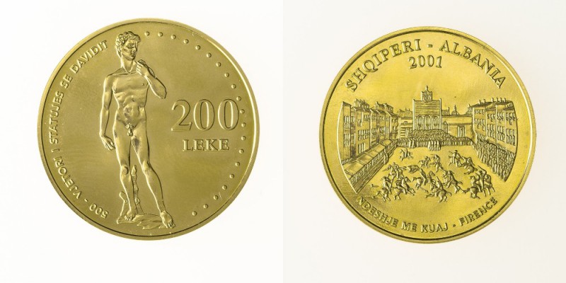 Monete Europa - Albania - Europe coins 
Repubblica (dal 1946) - 200 Leke 2001 (...