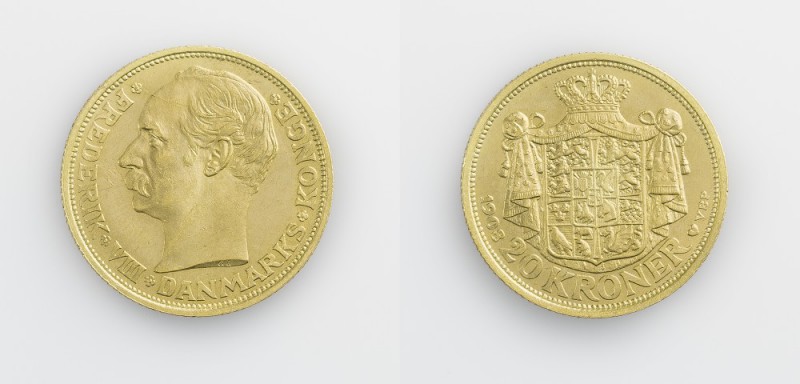 Monete Europa - Denmark - Europe coins 
Federico VIII (1907-1912) - 20 Corone 1...