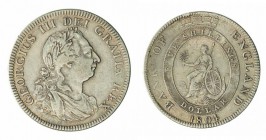 Monete Europa - Great Britain - Europe coins 
Giorgio III (1760-1820) - Dollar o 5 Shillings 1804 - Zecca: Londra (Krause n. Tn1) - argento