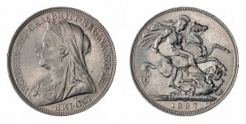 Monete Europa - Great Britain - Europe coins 
Vittoria (1837-1901) - Crown 1897 - Zecca: Londra - Di buona qualità (Seaby n. 3937) - argento