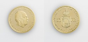 Monete Europa - Liechtenstein - Europe coins 
Francesco Giuseppe II (1938-1989) - 50 Franchi 1988 (Friedb. n. 24) - Oro