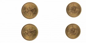 Monete Europa - Russia - Europe coins 
Periodo Sovietico (1917-1991) - Insieme di 2 esemplari del Chervonetz 1976 - Zecca: Mosca (Friedb n. 181a) - O...