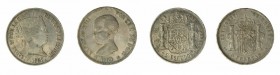 Monete Europa - Spain - Europe coins 
Insieme comprendente un 2 Escudos 1867 e un 5 Pesetas 1889 - Entrambe di buona qualità e con patina di medaglie...