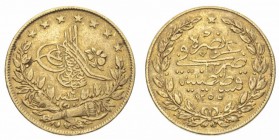 Monete Europa - Turkey - Europe coins 
Abdul Mejid (1839-1861) - 100 Piastre Anno XVI (1854) (Friedb. n. 18) - Oro