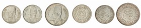Monete Oltremare - Egypt - Overseas coins 
Insieme comprendente un esemplare da 20 Piastre 1939, uno da 10 Piastre 1937, uno da 10 Piastre 1959 - Qua...