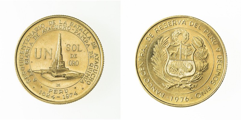Monete Oltremare - Perù - Overseas coins 
Repubblica (dal 1821) - Un Sol 1976 c...
