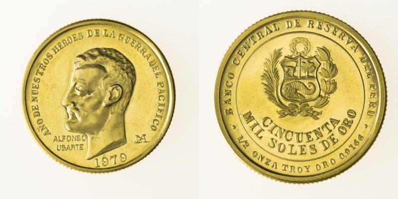 Monete Oltremare - Perù - Overseas coins 
Repubblica (dal 1821) - 50.000 Soles ...