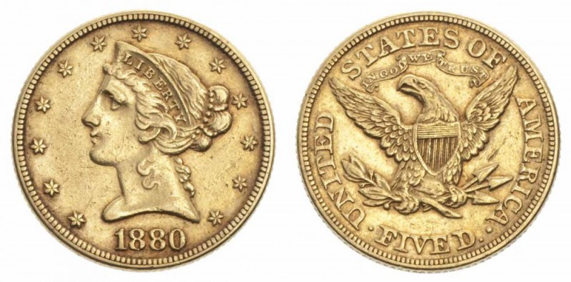 Monete Oltremare - United States of America - Overseas coins 
5 Dollari “Corone...