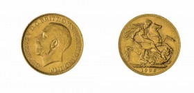 Monete Oltremare - South Africa - Overseas coins 
Giorgio V (1910-1936) - Pound 1926 - Zecca: Pretoria (Friedb. n. 5) - Oro