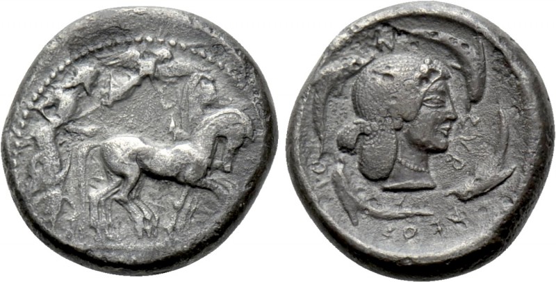 SICILY. Syracuse. Hieron I (478-466 BC). Tetradrachm. 

Obv: Charioteer, holdi...